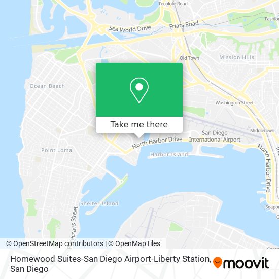 Homewood Suites-San Diego Airport-Liberty Station map