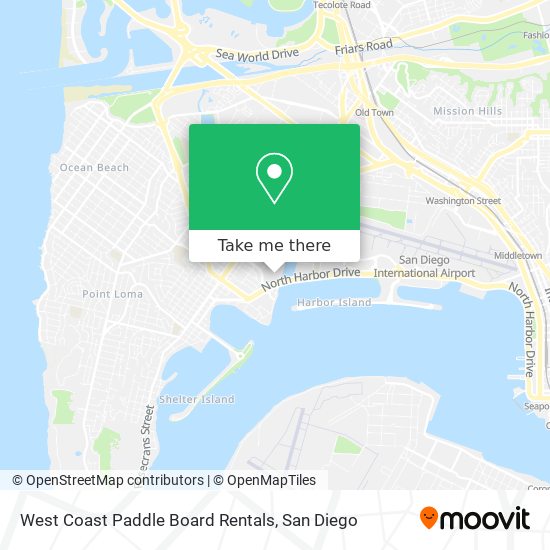 Mapa de West Coast Paddle Board Rentals