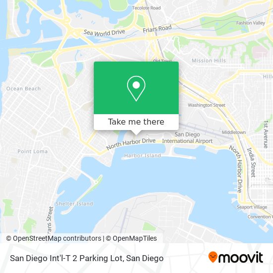Mapa de San Diego Int'l-T 2 Parking Lot