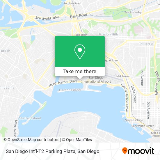 Mapa de San Diego Int'l-T2 Parking Plaza