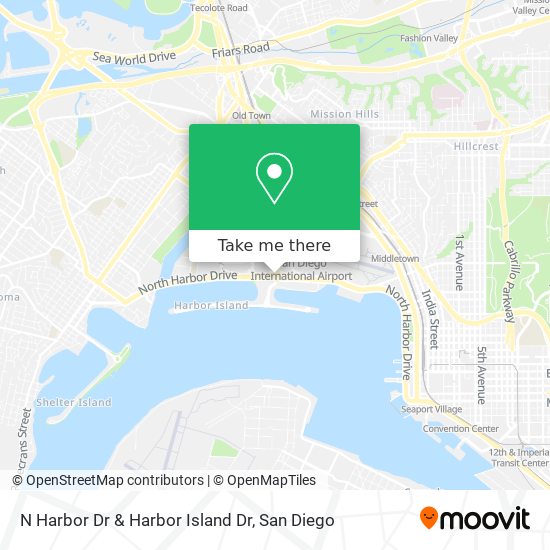 Mapa de N Harbor Dr & Harbor Island Dr