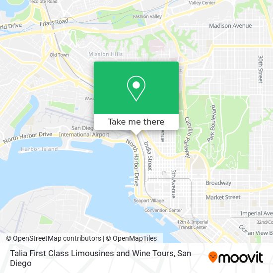 Mapa de Talia First Class Limousines and Wine Tours