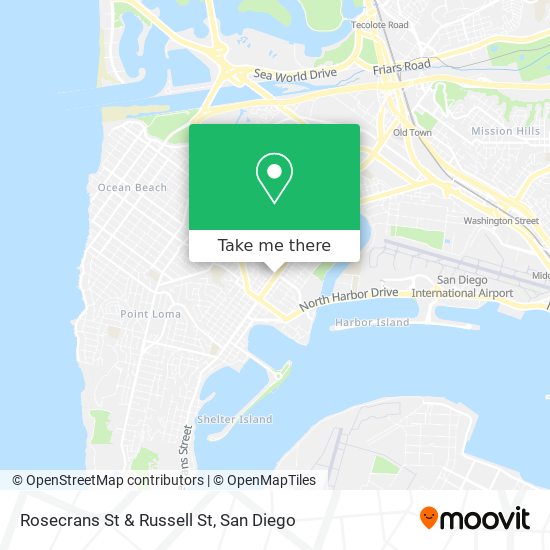 Rosecrans St & Russell St map