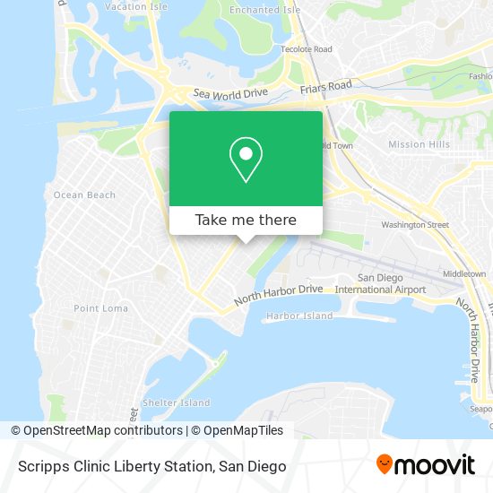 Scripps Clinic Liberty Station map