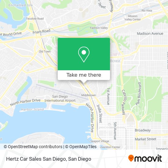 Mapa de Hertz Car Sales San Diego