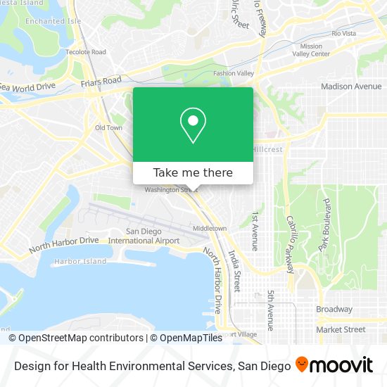 Design for Health Environmental Services map