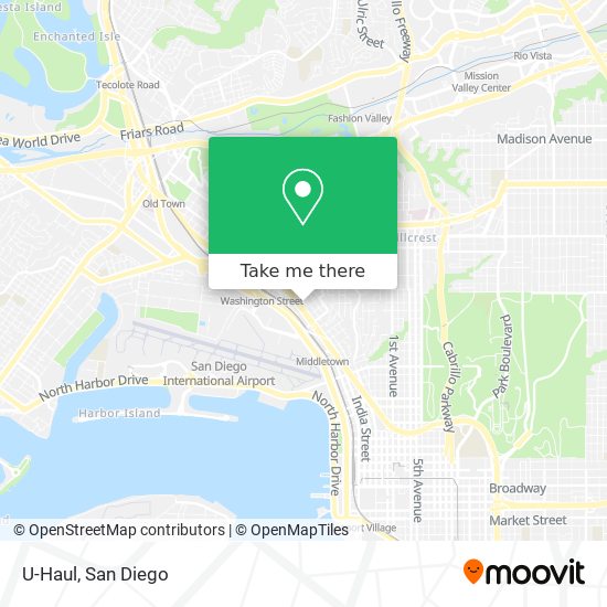 U-Haul map