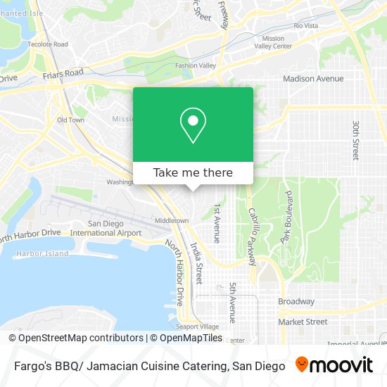 Mapa de Fargo's BBQ/ Jamacian Cuisine Catering