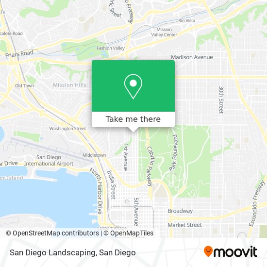 San Diego Landscaping map