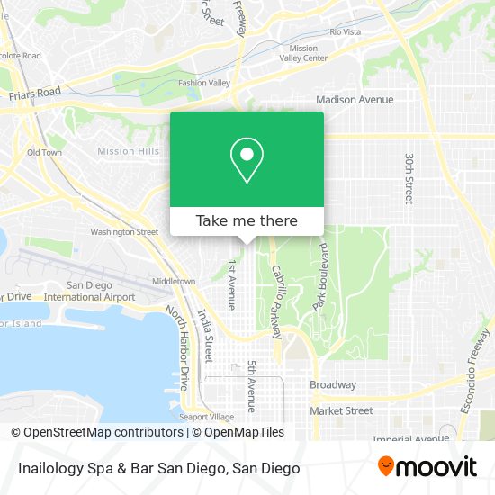 Inailology Spa & Bar San Diego map