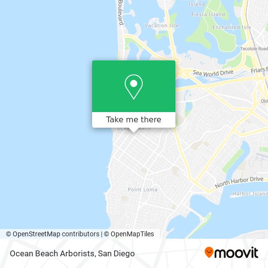 Mapa de Ocean Beach Arborists