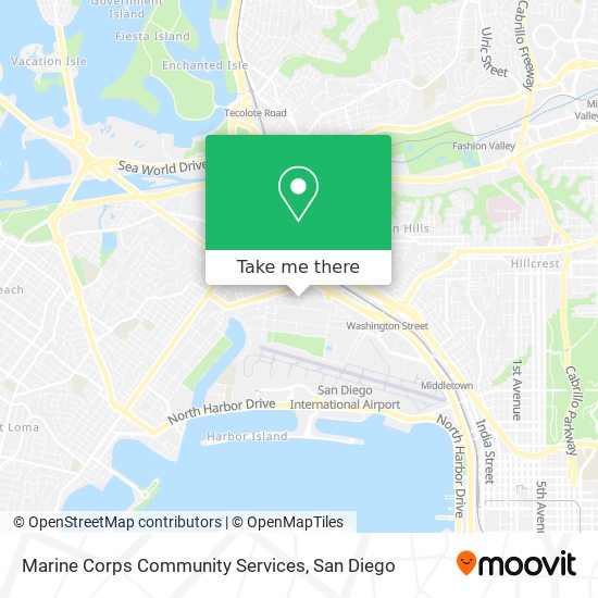 Mapa de Marine Corps Community Services