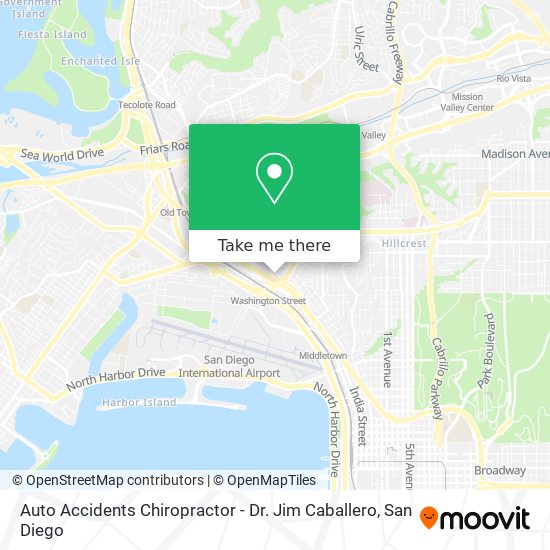 Auto Accidents Chiropractor - Dr. Jim Caballero map