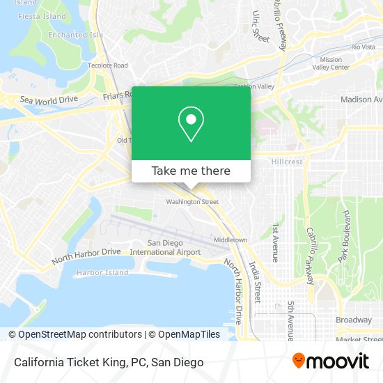 California Ticket King, PC map