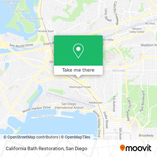 Mapa de California Bath Restoration