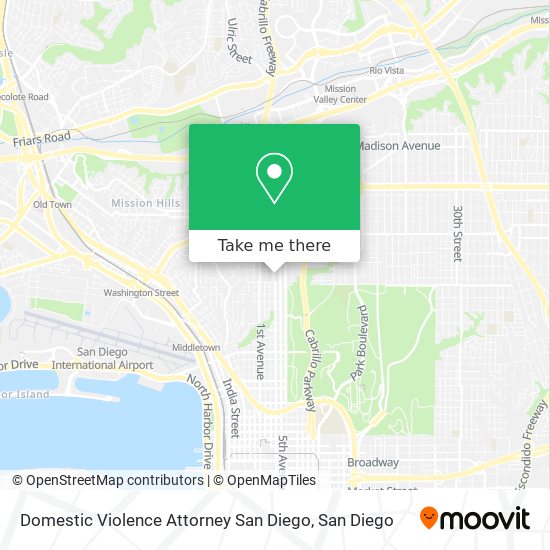 Mapa de Domestic Violence Attorney San Diego