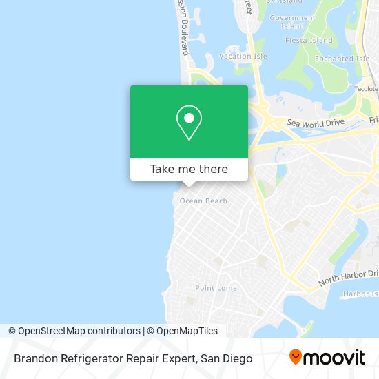 Mapa de Brandon Refrigerator Repair Expert