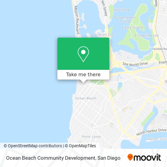Ocean Beach Community Development map