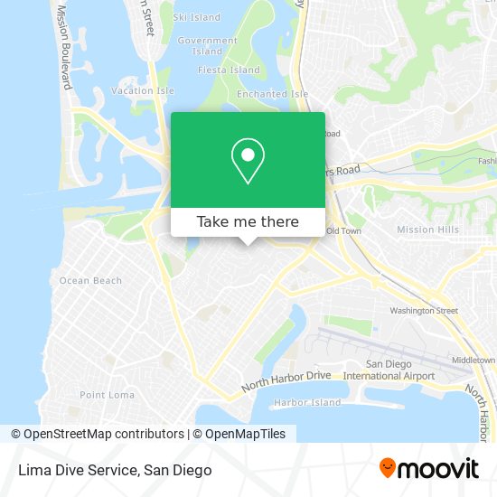 Lima Dive Service map