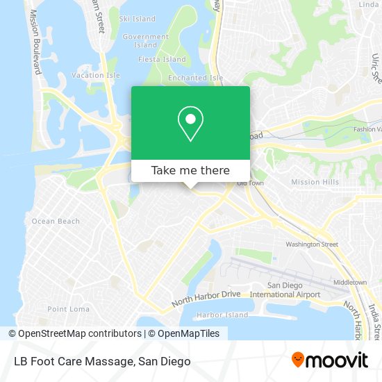 LB Foot Care Massage map