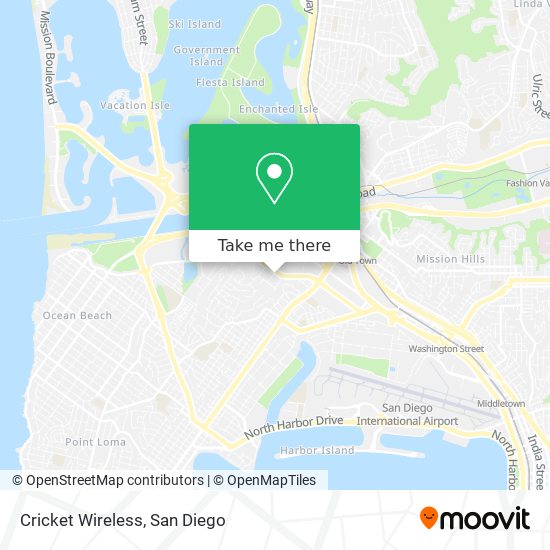 Mapa de Cricket Wireless