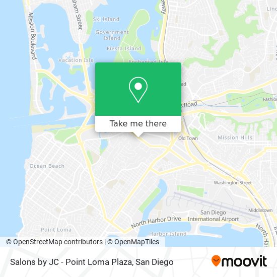 Salons by JC - Point Loma Plaza map