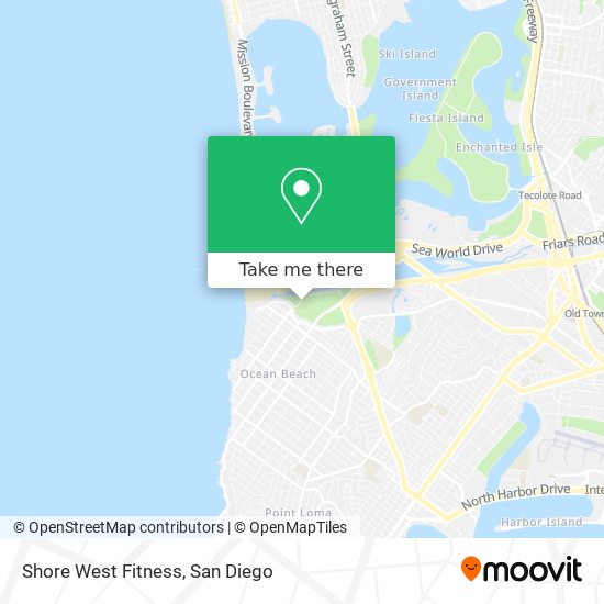 Shore West Fitness map