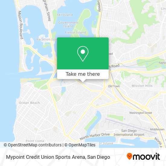 Mypoint Credit Union Sports Arena map
