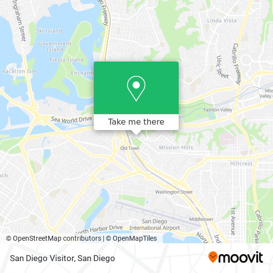 San Diego Visitor map