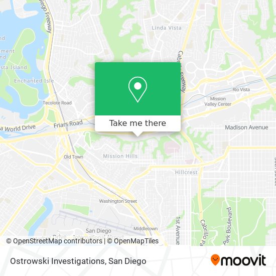 Ostrowski Investigations map