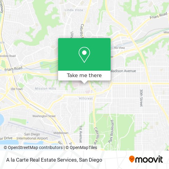 A la Carte Real Estate Services map