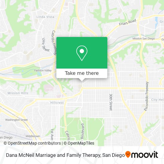 Mapa de Dana McNeil Marriage and Family Therapy