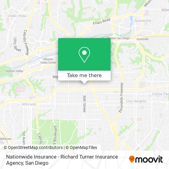 Mapa de Nationwide Insurance - Richard Turner Insurance Agency