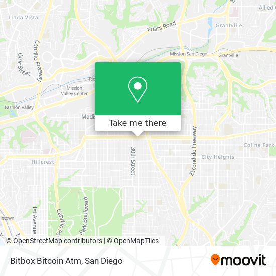 Mapa de Bitbox Bitcoin Atm