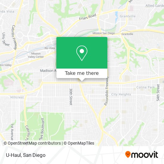 U-Haul map