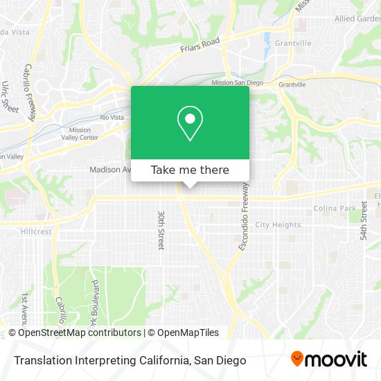Translation Interpreting California map