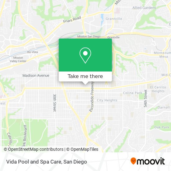 Vida Pool and Spa Care map