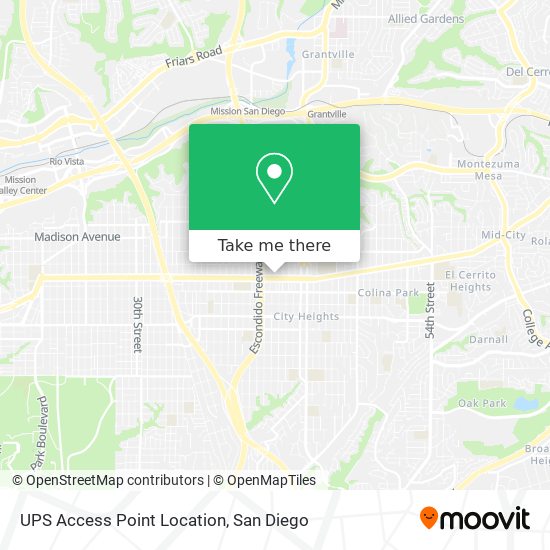 Mapa de UPS Access Point Location