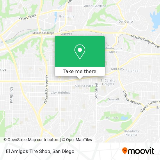 El Amigos Tire Shop map