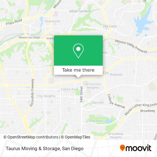 Taurus Moving & Storage map