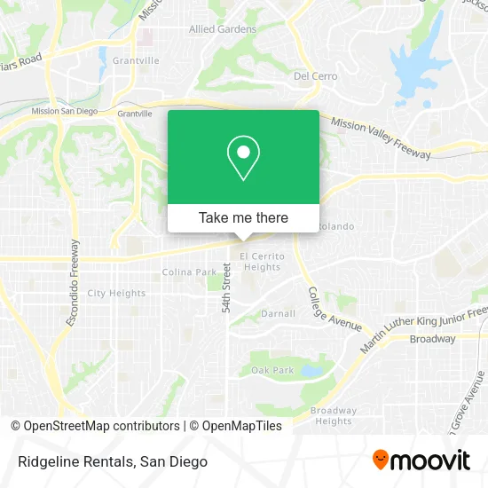 Ridgeline Rentals map