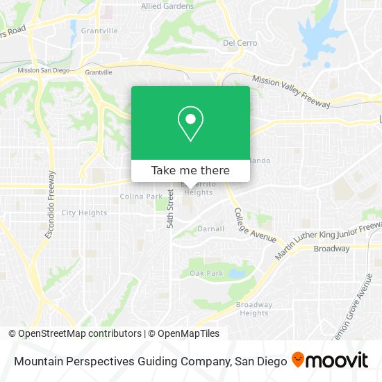 Mountain Perspectives Guiding Company map