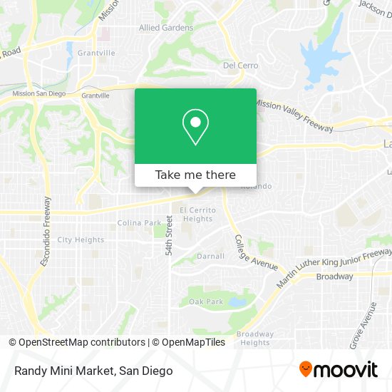 Randy Mini Market map
