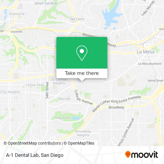 Mapa de A-1 Dental Lab