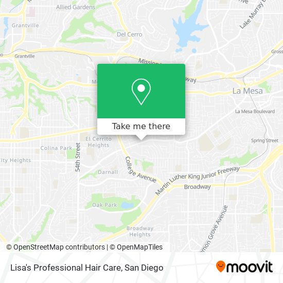 Lisa's Professional Hair Care map