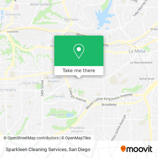 Mapa de Sparkleen Cleaning Services