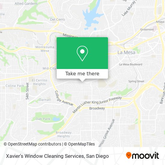 Mapa de Xavier's Window Cleaning Services