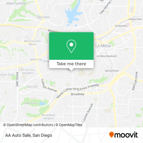 AA Auto Sale map