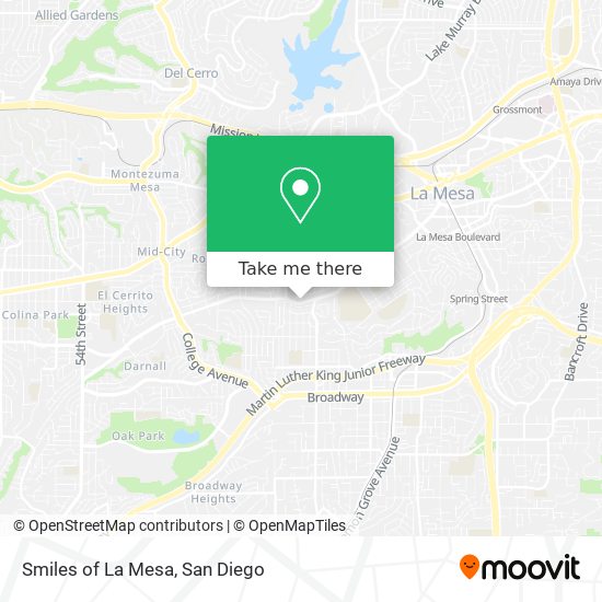 Smiles of La Mesa map