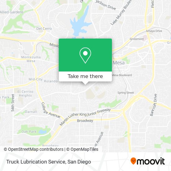 Mapa de Truck Lubrication Service